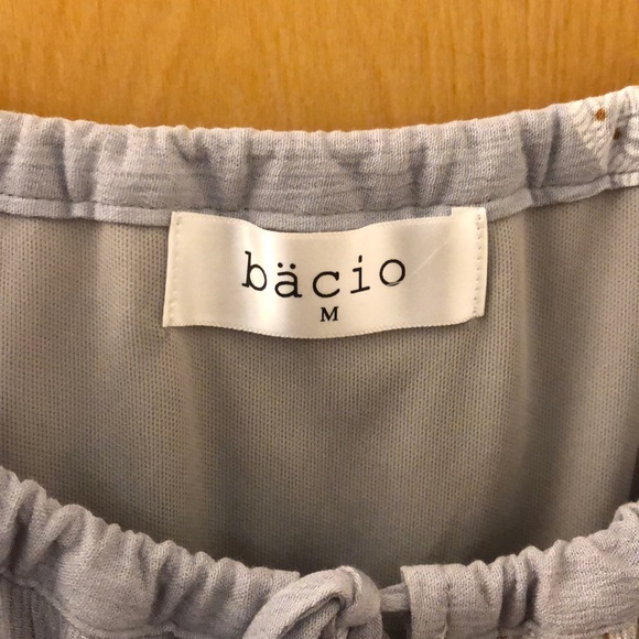 Patterned long, flowy & strappy light blue tank - Picture 7 of 7